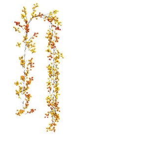 Guirnalda de ratán con bayas rojas artificiales, fácil de conseguir, decoración navideña de 150 cm, decoración para el hogar para exhibiciones festivas. - Product Image 4