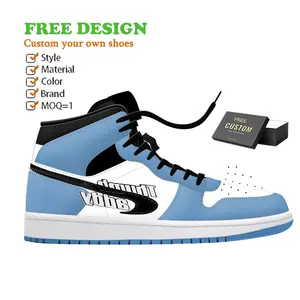 Personalize Seu Próprio Logotipo Sneakers Fabricante Retro OG High Top Cut Designer OEM Sapatos de Basquete Masculino Logotipo Personalizado Homens Sapatos