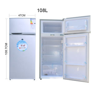Refrigerador Compacto Elétrico Portátil de Aço Inoxidável 138L com Duas Portas e Descongelamento Automático, Eficiência Energética Grau 1, 1 Ano - Product Image 3
