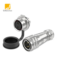 Connecteur de câble de signal E-Weichat SF20 industriel étanche IP67 à contact en cuivre, prise de panneau d'alimentation 2-12 broches