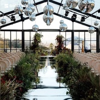 Tente de réception pour 500 personnes, magnifique, imperméable, résistante au vent, pour mariage, cérémonie, événements, avec décoration