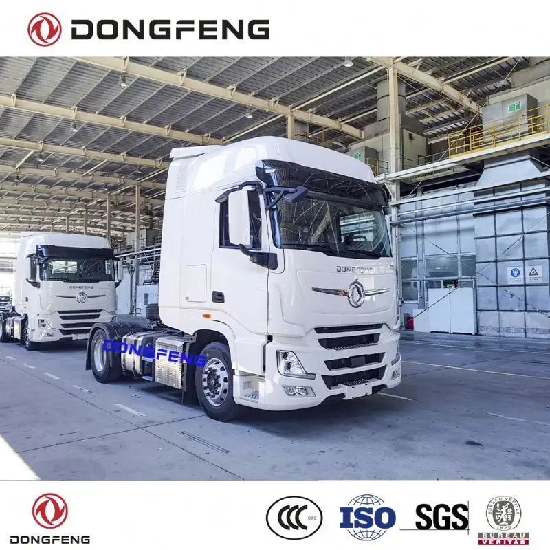 Dongfeng หัวรถแทรกเตอร์นานาชาติ4X2หรือ6X4,พร้อมเครื่องยนต์ยี่ห้อคัมมินส์หรือ Yuchai รุ่น245 ~ 560 HP สำหรับตัวเลือก