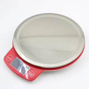 Báscula de cocina de acero inoxidable de 5kg de alta precisión con pantalla Digital de Resolución de 0,1g Diseño de placa de alimentación de batería Medición de peso