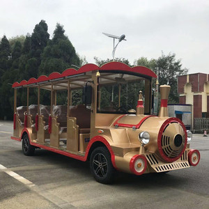 Electric <b>Train</b> 14 Seat <b>Outdoor</b> Sightseeing Passenger Vehicle Plastic Material - Product Image 4