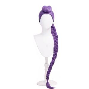 شعر مستعار بالجملة بتصميم جديد لأفلام KPOP وشخصيات Rumi وMira وZoey، مصنوع من ألياف صناعية ومقاوم للحرارة، مناسب لحفلات الهالوين وتنكر الأنمي - Product Image 2