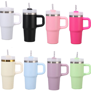 Vaso Térmico de Viaje de Acero Inoxidable de 40 oz, Diseño Moderno, Libre de BPA, con Asa, para Bebidas Frías y Calientes, Taza de Oficina, Tipo Botella de Vacío - Product Image 6