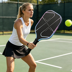 Raquette de pickleball personnalisée avec logo, en graphite, ODM, en tissu coloré 3K, en fibre de carbone, en mousse EPP, résistante aux chocs, avec cadre en mousse époxy - Product Image 1