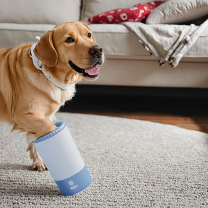 2025 गर्म बिक्री पोर्टेबल स्वचालित कुत्ते बिल्ली पंजा सफाई मशीन प्लास्टिक ब्रश रीचार्जेबल पैर कप सभी मौसमों इनडोर/आउटडोर - Product Image 1