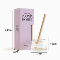 Diffuseur de parfum d'ambiance de luxe en verre, écologique, 100 ml, avec bâtonnets en verre