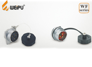 WEIPU IP67 16 Mét 20 Mét Nối Chống Thấm Nước 2-lỗ Mặt Bích Receptacle IP67 2 Pin Cách Điện Cáp Nối Với Dây - Product Image 2