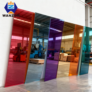 Gương tấm <span class=keywords><strong>Acrylic</strong></span> Vàng 4ft * 8ft 2mm/3mm PMMA thân thiện với môi cắt dịch vụ tùy chỉnh - Product Image 1