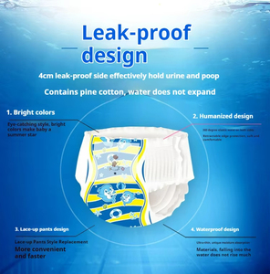 Pañales de Natación Desechables Premium para Bebés, Tipo Pantalón, Anti-Fugas, Material Estampado, Oferta al por Mayor, Fabricante Premium - Product Image 4