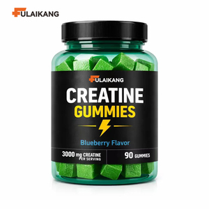 Gomitas de Creatina Monohidrato Veganas de Marca Privada, 5000 mg, Sabor a Arándano, Suplemento Pre-Entrenamiento para el Crecimiento y la Recuperación Muscular - Product Image 1
