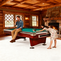 Table de billard américaine 9 boules de 2,74 m en ardoise naturelle de Jiujiang de 25 mm, personnalisée en usine, qualité tournoi, durable, pour usage domestique