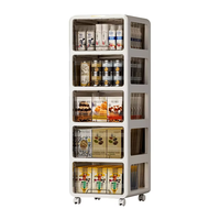 Armoires de rangement en plastique multifonctionnelles modernes pour salles de bain, cuisines et chambres à coucher pour ranger les bouteilles d'assaisonnement et les épices