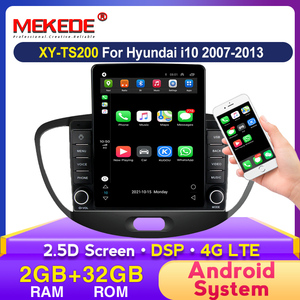 MEKEDE Android 4 núcleos <span class=keywords><strong>Car</strong></span> <span class=keywords><strong>DVD</strong></span> Player Para <span class=keywords><strong>Hyundai</strong></span> <span class=keywords><strong>I10</strong></span> 2007-2013 2 + 32GB WIFI GPS Rádio SWC AM IPS DSP 2.5D - Product Image 2