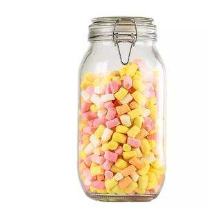 Haute qualité 450 ml fil balle ronde stockage verre alimentaire pot verre <span class=keywords><strong>conserve</strong></span> pot avec couvercle Clip 2000 ml pour épices café - Product Image 4