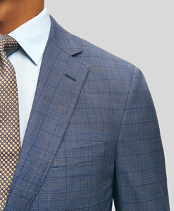 <span class=keywords><strong>2</strong></span> peça Jacket Blazer Pant Checker Plaid Suit <span class=keywords><strong>Prom</strong></span> Groomsman dos homens ternos de casamento definido para homens - Product Image 3