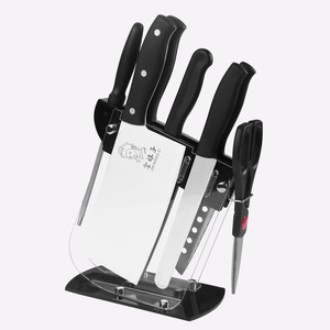 Set di 7 <span class=keywords><strong>coltelli</strong></span> da cucina in acciaio inossidabile, coltello da chef affilato, coltello da disosso, coltello da pane, coltello da bistecca, affilatore, forbici, coltello da cucina. - Product Image 1