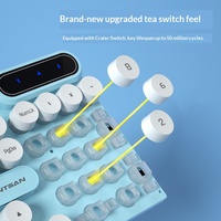 Clavier et souris de jeu filaires LED personnalisés OEM |   Ensemble de touches de clavier rondes Punk pour jeux |   Vente en gros directe d'usine pour PC/ordinateur portable