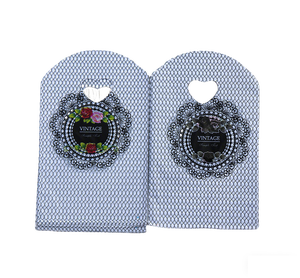 Bolsas de Compras <span class=keywords><strong>HOYO</strong></span> de 13 x 21 cm (5.1 x 8.3 Pulgadas) con Diseños Clásicos de Rosas, Marcos de Encaje Ornamentados, Texto VINTAGE y Delicado Fondo de Cuadrícula <span class=keywords><strong>Azul</strong></span> - Product Image 1