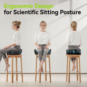 Bộ nhớ bọt Ghế văn phòng xe Ghế đệm nâng cao Pad giảm đau nonslip thoải mái chỗ ngồi cho xe văn phòng nhà ngồi đệm - Product Image 3