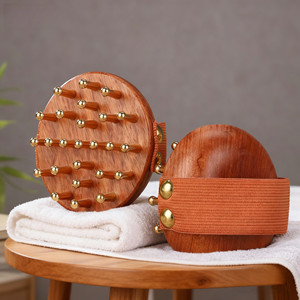 产品趋势2026新品批发瓜沙木按摩器护肤产品关萨棒瓜沙刷头皮梳 - Product Image 2