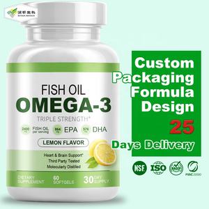 OEM/ODM Premium DHA EPA Omega 3 kapsul softgel mendukung kesehatan otak minyak ikan DHA minyak ganggang kapsul minyak ikan laut dalam - Product Image 1