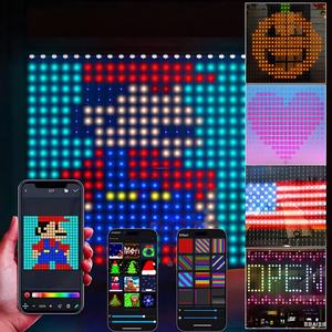 Guirlande lumineuse LED RVB intelligente à commande par application, 16 millions de couleurs, DIY, IP67, pour décorations de Noël, de fêtes et de fenêtres - Product Image 1