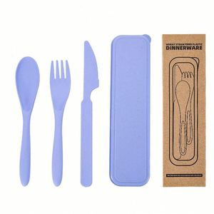 Juego de Cubiertos Personalizado con Logotipo, Ecológico, Escolar, Colorido, Ligero, de Paja de Trigo, Reutilizable, Biodegradable y Duradero, con Tenedor, Cuchillo y Cuchara - Product Image 4