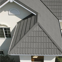 Tuiles de toiture en métal de haute qualité, revêtement en pierre de 0,5 mm, design moderne, marque CHUANYA, garantie de plus de 5 ans, fabrication mécanique, vente en gros d'usine