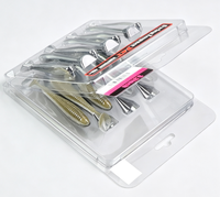 Meilleur emballage personnalisé en blister REACH transparent en PET, coque en clamshell de 1 mm d'épaisseur, numéro de modèle, emballage en plastique pour leurres de pêche