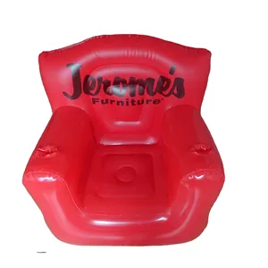Benutzer definierte PVC Rot Hochwertige aufblasbare Lazy Lounger Seat Lounge Chair