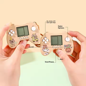 Llavero de plástico creativo Kapibara mango consola de juegos colgante pequeño juguete llaveros regalo para niños mercancía <span class=keywords><strong>al</strong></span> <span class=keywords><strong>por</strong></span> <span class=keywords><strong>mayor</strong></span> - Product Image 3