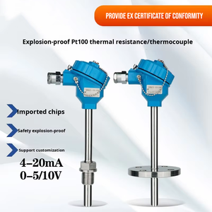 Transmitter Suhu Terintegrasi Anti Ledakan PT100 Tahan Panas Tipe K Termokopel WZP240 Sensor <span class=keywords><strong>Monitor</strong></span> 4-20mA - Product Image 5