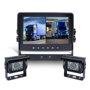 Nouvelle arrivée 7 pouces 2 canaux LCD rétroviseur moniteur de voiture caméra d'aide à l'inversion pour camion RV Bus voiture navire bateau <span class=keywords><strong>Ferry</strong></span> - Product Image 2