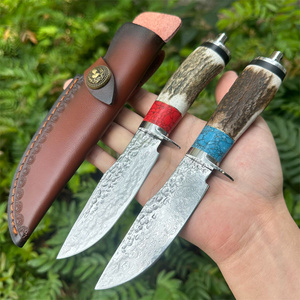 Vg10 thép Damascus dao G10 xử lý chiến thuật Lưỡi cố định lưỡi dao chiến thuật để cắt ứng dụng công nghiệp an toàn an toàn - Product Image 1