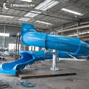 गर्म बिक्री पानी पार्क शीसे रेशा पानी स्लाइड स्विमिंग पूल स्लाइड