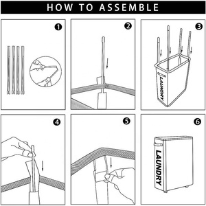 Foldable Home Corner Bin Waterproof Sorter and Organizer Dirty <strong>Laundry</strong> <strong>Basket</strong> Rolling Slim <strong>Laundry</strong> <strong>Basket</strong> - Product Image 4