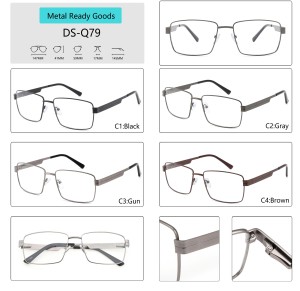Monturas de <span class=keywords><strong>Gafas</strong></span> Metálicas Rectangulares Minimalistas y Sencillas para Hombres y Mujeres, Ideales para la Lectura Diaria y la Protección de la Visión - Product Image 3