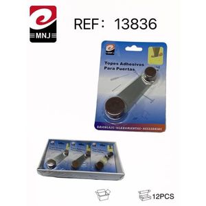MNJ Fermaporta Adesivi 12 Pezzi in Gomma da Parete Accessorio Ferramenta per la Casa - Product Image 1