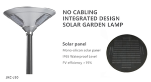 Batterie LiFePO4 LED Silicium Monocristallin 30W Lampe <span class=keywords><strong>Solaire</strong></span> de Jardin IP65 Étanche Angle de Faisceau 360° Aluminium <span class=keywords><strong>Allo</strong></span> - Product Image 3