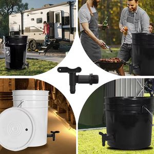 20 robinets de fût de 3/4 po avec joint EPDM, matériaux conformes aux normes FDA, connexion NPT pour fûts en plastique de 1 gallon - Product Image 3