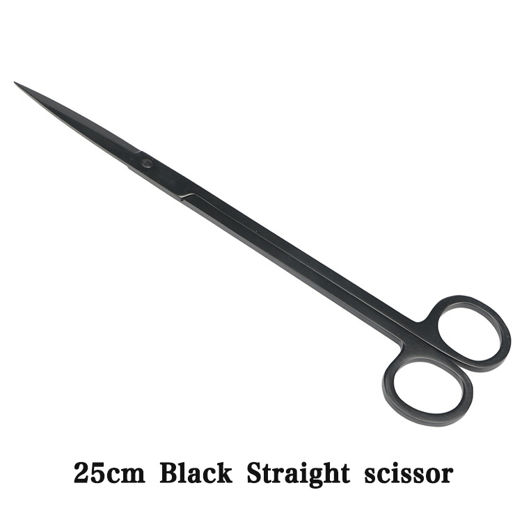 Ciseaux droits noirs 25cm
