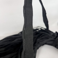 Ruban en nylon noir de 16 mm avec trous pour sac à dos, en stock