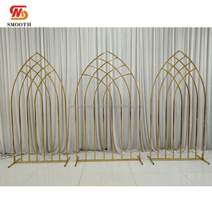 SMOOTH Gold Geometric Rectangular Stainless Steel Wedding <b>Backdrop</b> with Mirror Design for Wedding Event <b>Party</b> - Product Image 5