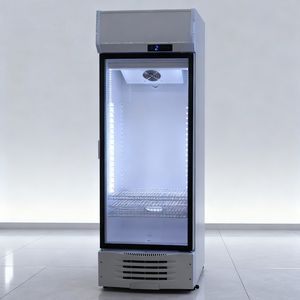 Réfrigérateur commercial à air refroidi avec compresseur de marque, contrôle LED, contrôle mécanique de la température, étagères réglables, porte en verre - Product Image 2