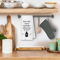 Serviette de cuisine amusante en tissu gaufré avec imprimé humoristique, serviette à main pour la décoration de la maison, cadeau original, prix de gros d'usine
