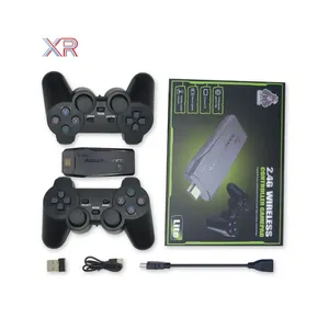 M8 USB-Spielkonsole 32 GB 64 GB Spielkonsole eingebaute 10000 Spiele für PS1 HD 4K TV Retro-Videospielkonsolen mit 2 Gamepads