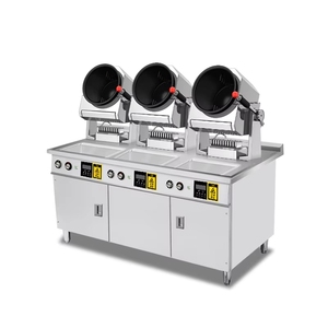 <span class=keywords><strong>Robot</strong></span> de cuisine automatique rotatif pour restaurant, machine à frire le riz, wok, équipement de cuisson rotatif - Product Image 6